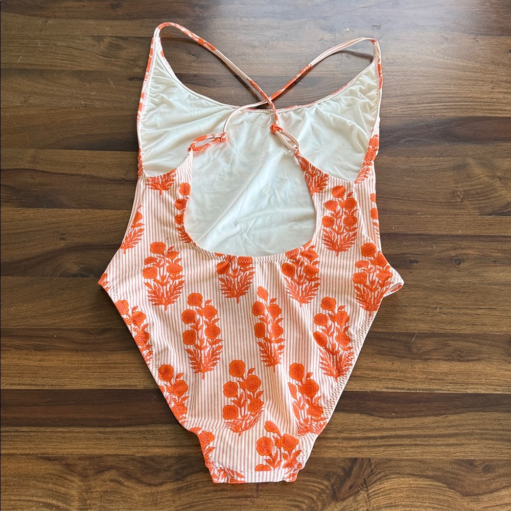 NWT J.Crew scoopneck one-piece Indian Block Print - Picture 6 of 8